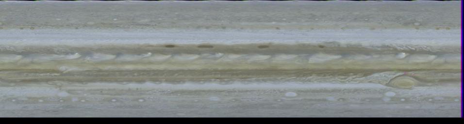 PIA00011: Cylindrical Projection of Jupiter