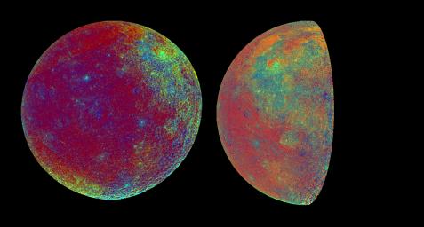 PIA00075: Moon Color Visualizations