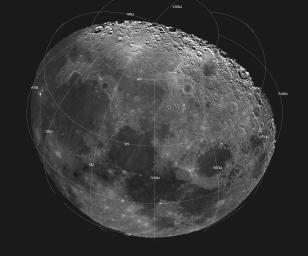 PIA00128: Moon - 18 Image Mosaic