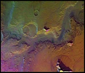 PIA00153: Reull Valles (Enhanced Color)