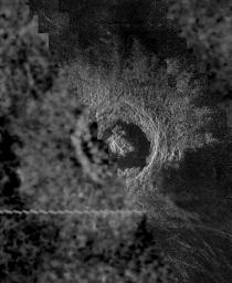 PIA00210: Venus - Golubkina Crater