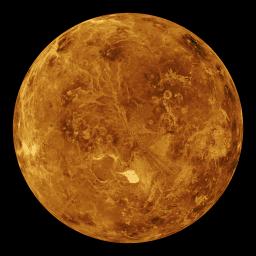PIA00271: Venus - Computer Simulated Global View of the Northern Hemisphere
