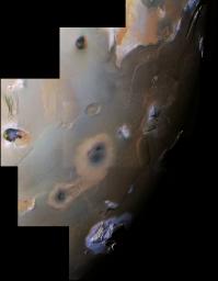 PIA00327: Io, the South Polar Region