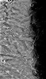 PIA00354: Ganymede at 87,000 miles