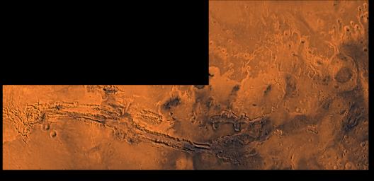 PIA00426: Valles Marineris and Chryse Outflow Channels