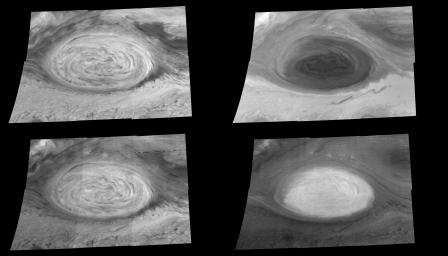PIA00721: The Great Red Spot at Four Different Wavelengths