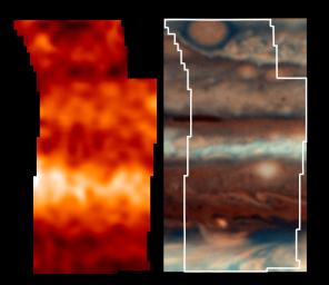PIA00730: Jupiter's Temperatures--Broad Latitude