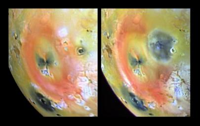 PIA00744: Arizona-sized Io Eruption