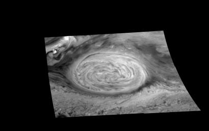 PIA00832: Mosaic of Jupiter's Great Red Spot (727 nm)