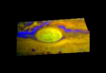 PIA00838: First Near Infrared Mapping Spectrometer (NIMS) Image of the Great Red Spot
