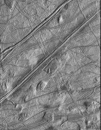 PIA00852: Dome Shaped Features on Europa's Surface