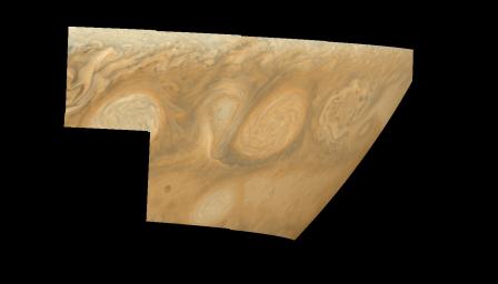 PIA00858: Jupiter's Long-lived White Ovals in True Color (Time Set 4)