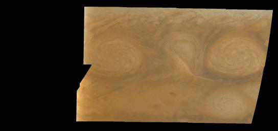 PIA00859: Jupiter's Long-lived White Ovals in True Color (Time Set 2)