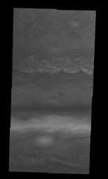 PIA00882: Jupiter's Northern Hemisphere in Violet Light (Time Set 1)