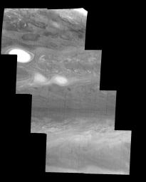 PIA00885: Jupiter's Northern Hemisphere in a Methane Band (Time Set 2)
