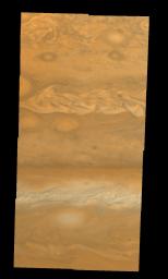 PIA00892: Jupiter's Northern Hemisphere in True Color (Time Set 1)