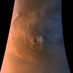 PIA00993: Olympus Mons in Color