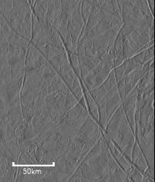 PIA01084: Flow-like Features On Europa