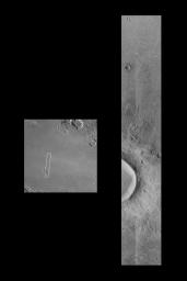PIA01161: Flow-ejecta Crater in Icaria Planum