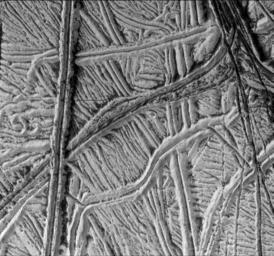 PIA01178: High-Resolution Image of Europa's Ridged Plains