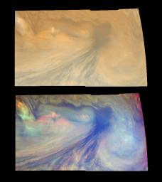 PIA01184: A Jovian Hotspot in True and False Colors (Time set 3)