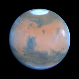 PIA01253: Springtime on Mars: Hubble's Best View of the Red Planet