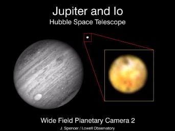 PIA01267: Hubble Space Telescope Resolves Volcanoes on Io
