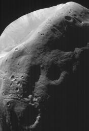 PIA01333: High-Resolution MOC Image of Phobos