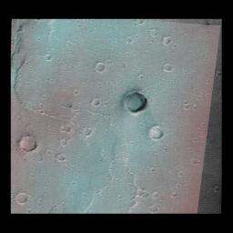 PIA01443: Mars Orbiter Camera Acquires High Resolution Stereoscopic Images of the Viking One Landing Site