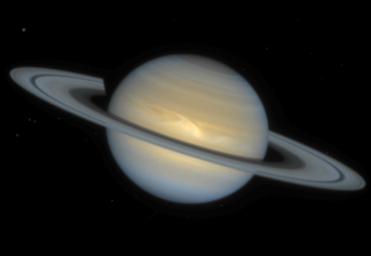 PIA01464: Hubble Observes a New Saturn Storm