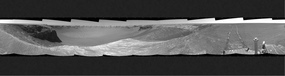 PIA01894: Opportunity's View, Sol 959 (Cylindrical)