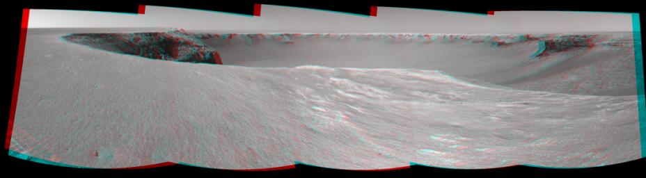 PIA01897: Opportunity's View, Sol 958 (Stereo)