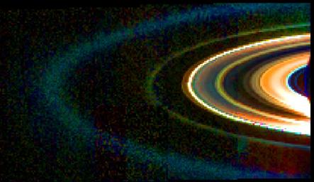 PIA01940: Saturn's Rings in Infrared