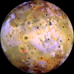 PIA02309: Global image of Io (false color)