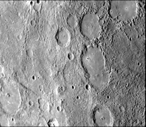 PIA02431: Curved Lobate Scarp on Crater Floor