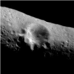 PIA02481: Large Crater on Eros