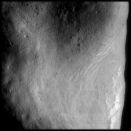 PIA02485: Rim of Saddle Region on Eros