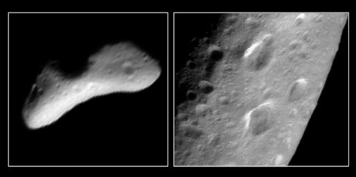 PIA02488: A Trio of Craters on Eros