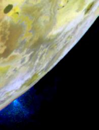 PIA02502: Masubi Plume on Io
