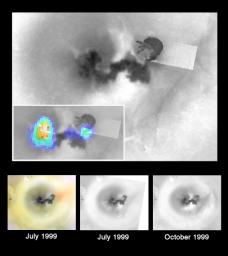 PIA02512: Ongoing Geologic Activity at Prometheus Volcano, Io