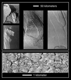 PIA02513: Collapsing Mountains on Io