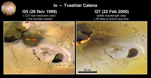 PIA02584: Eruption at Tvashtar Catena on Io