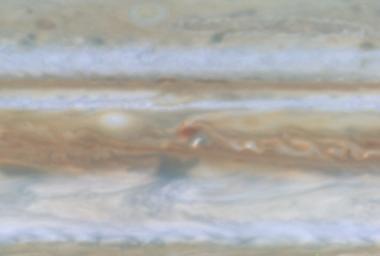 PIA02871: Storm Merger on Jupiter
