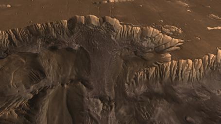 PIA02895: Mars Canyon View