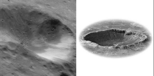 PIA02953: Common Craters (Earth and Eros)