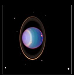 PIA02963: Hubble Finds Many Bright Clouds on Uranus