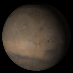 PIA03016: Mars at Ls 306°: Tharsis