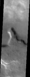 PIA03787: Clouds in the Northern Tempe Terra