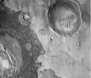 PIA03806: Mars Surface Layers in Infrared