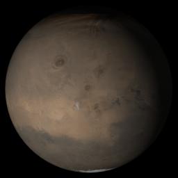 PIA03985: Mars at Ls 249°: Tharsis